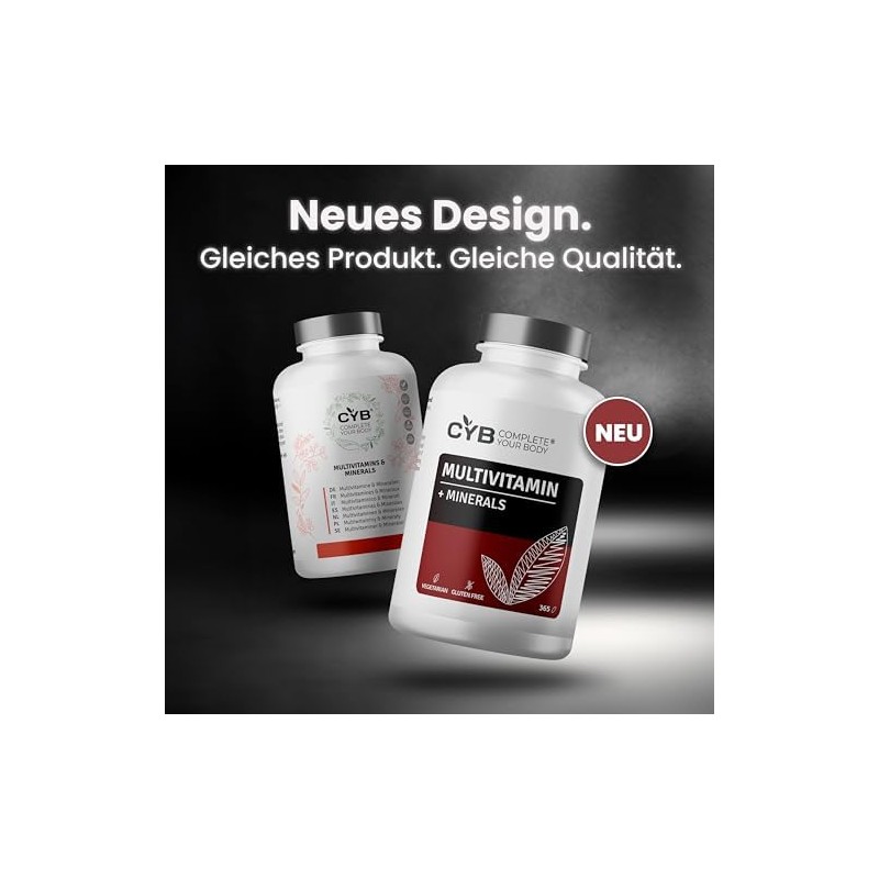 CYB multivitamins and minerals, with vitamin A, C, D and
