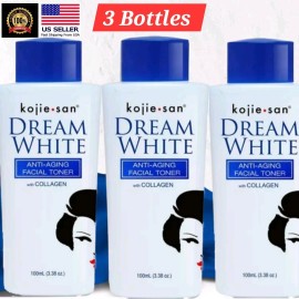Kojiesan W1 3ct Kojie San Dream-White Anti-Aging Facial Toner with Collagen 100ml Genuine