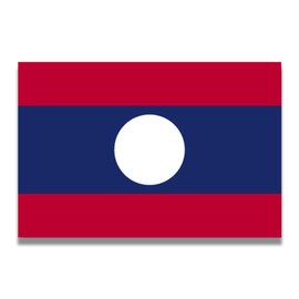 Magnet Me Up Laos Laotian Flag Car Magnet Decal, 4x6 Inches, Heavy Duty Automotive Magnet for Car, Truck SUV