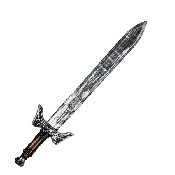 Boland 44037 - Ritterschwert, Länge ca. 68 cm, Waffen Attrappe für Faschingskostüme, Kostüm Zubehör für Ritter, Schwert für Karneval oder Mottoparty