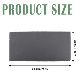 ZJIVQO Reptile Basking Platform Slate,Reptile Feeder Rock Plate,Snake Breeding Tray, Turtle dock for Turtle Lizard Snake Chameleon,25×12cm