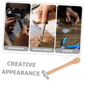 LALAFINA Jewelry Diy Tool Kit Stamping Hammer Ergonomic Grip Non-skid Handle for Home Store
