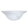 Aspen Creative 23140-11A Etched Alabaster Transitional Style Replacement Glass Shade