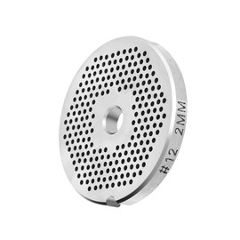 BOLEXINO #12 Stainless Steel 1/16" Meat Grinder Plate, Heavy Duty 2mm Fine Plate For Franks, Hot Dogs