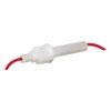 Narva in-Line Glass Fuse Holder with 10 Amp Fuse, White/Red
