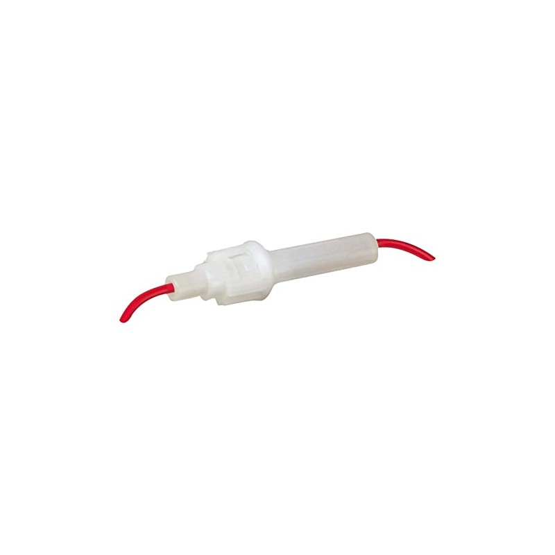 Narva in-Line Glass Fuse Holder with 10 Amp Fuse, White/Red