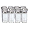 Kamenstein Empty Jars, Set of 12, Silver