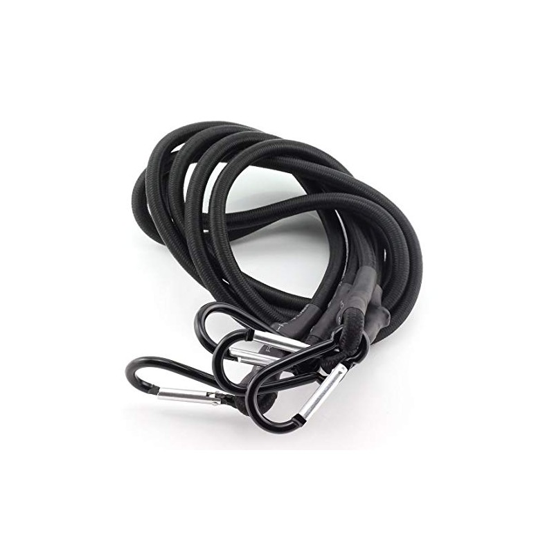 2pcs 60x1/3 Inch Bungee Cord with Hook Heavy Duty Straps