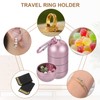 uxcell Travel Ring Holder Keychain, Portable Jewelry Holder Storage Organizer,