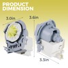 MOOTVGOO W10876537 Dishwasher Drain Pump, Drain Pump Motor Replacement for