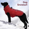 IKIPUKO Dog Coat - XS, Warm Zip Up Snowsuit Dog