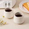 YumiPLUS 4pcs Ceramic Tea Cup Set – 160ml 5.4OZ Porcelain
