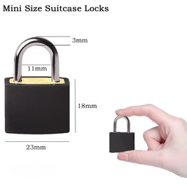 Suitcase Locks with Keys,2PCS Suitcase Locks Small Padlocks Luggage Locks Padlocks Suitcase Padlocks Mini Keyed Padlocks Travel Lock for Travel Bags Cabinets Toolbox School Gym Lockers Laptop Bag