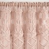Lush Decor Boho Macrame Textured Cotton Window Curtain Panel Single