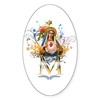 CafePress Immaculate Heart of Mary Oval Car Bumper Sticker