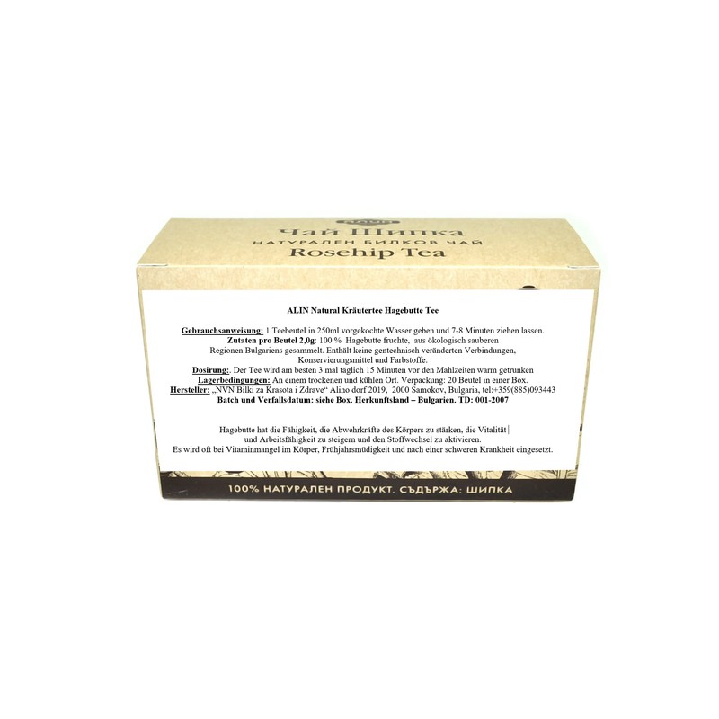 Natural Kräutertee Teebeutel. Hagebutten tee fur Immunsystem stärken. Hagebuttentee. Rosa