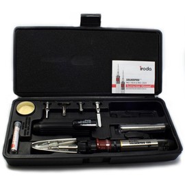 Iroda SOLDERPRO 120 Cordless Refillable Butane Soldering Iron and Torch Kit