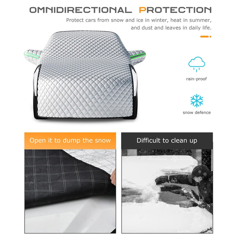 Flaconi Car Windshield Cover,Windshield Cover,Windshield Cover for Ice and Snow,Car
