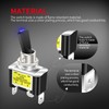 DaierTek 12V Blue LED Lighted Toggle Switch 30 Amp 12