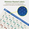 Avery Dissolvable Square Labels, Sure Feed Technology, 1" x 1",