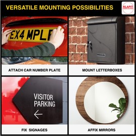 KLAPiT Super Tape - GRIPZILLA 3 Meter Heavy Duty Double-Sided Nano Tape | Holds 180LB/81KG | Fiber-Infused, Waterproof, Residue-Free, Strong Adhesive for Walls, DIY Indoor & Outdoor Use (2 pc Pack)