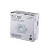 VT-714 GU10 Gypsum Fitting Square-White