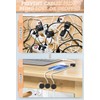 Maveek 5 Sets Black Clips Super Magnetic Cable Management System-Wire
