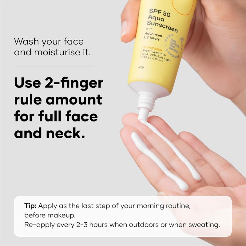 Cureskin SPF 50 Aqua Sunscreen with Advanced UV Filters |