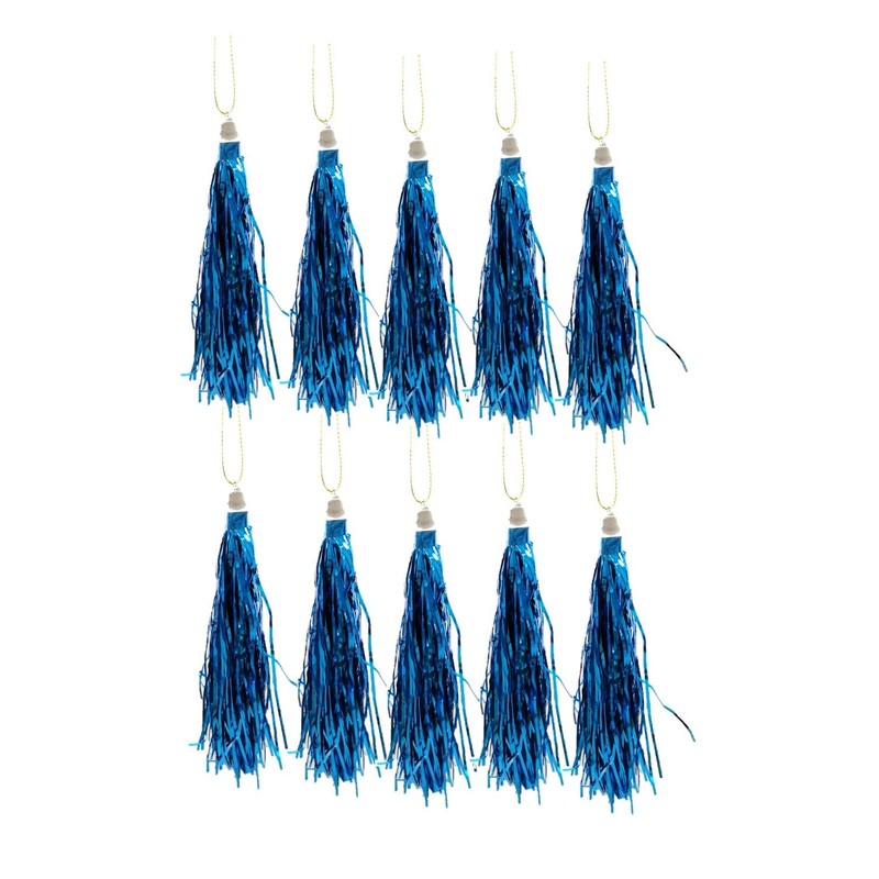 Lamettini Lametta Anhänger Christbaumschmuck Weihnachtsanhänger (50, Türkis)