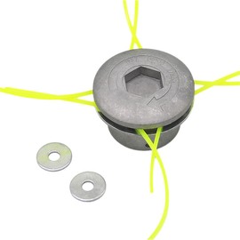 SWNKDG Aluminium Line Head Lawn Trimmer Head, Double Line Head, Thread Spool, Nylon Thread for Petrol Brush Cutter Grass Trimmer
