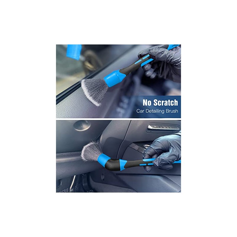 YeewayVeh Kit de plumero de coche, juego de 3 cepilloscon
