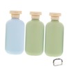 SAFIGLE 3pcs Travel Shampoo Bottles Avocado Refillable Shampoo Conditioner Bottles