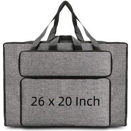 Oaygat Art Portfolio Bag A2 Artist Drawing Board Bag Waterproof Art Carry Case with Handles Portable Sketch Pad Bag Tote Bag Organiser Painting Storage Bag for Palette Brushes Paints Pencils Artwork