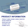 Innfeeltech 10 Pcs 5W 5% Tolerance 50 ohm Ceramic Cement