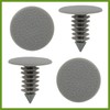 HOPESPANNER 50 Pcs Gray Plastic Door Bumper Push Rivets Clip