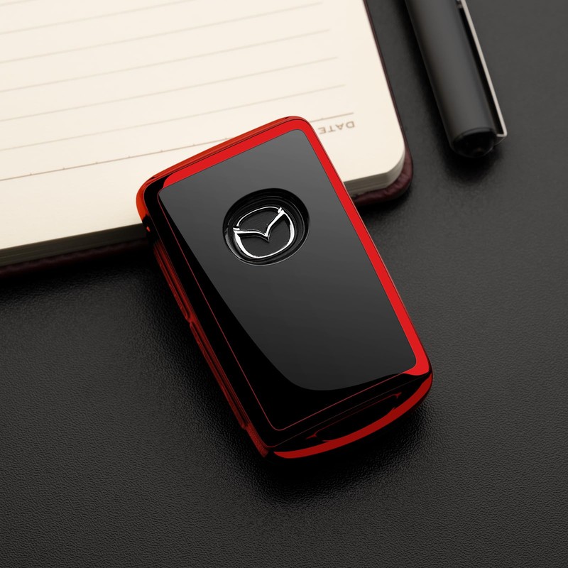 Tengare Mazda Fob Cover 2024 CX-5 CX-30 Red Key Protector