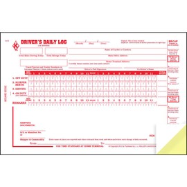 Driver Daily Log Book 5-pk. with 7- and 8-Day Recap - Book Format with 31 Sets, 2-Ply Carbonless, 8.5" x 5.5", J. J. Keller & Associates, Inc.
