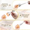 vibedor 5 Pack Egg Shell Opener Set, Stainless Steel Egg