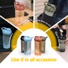 CREAWELLAY Protein Shaker Bottle, Leakproof Protein Cup for Gym, Fitness