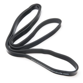 Black Mountain Products Strength Loop Resistance Exercise Bands, Black , 3/4"