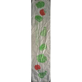 Plastic Produce Poly Bags Roll for Fruits and Veggies, Disposable Food Storage Bags - Large 14x17 3800 pcs