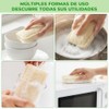 10 Piezas Estropajo para Trastes de Fibra Natural Biodegradable, Esponja