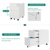 YITAHOME 2 Drawer File Cabinet, Metal Mobile Filing Cabinet with