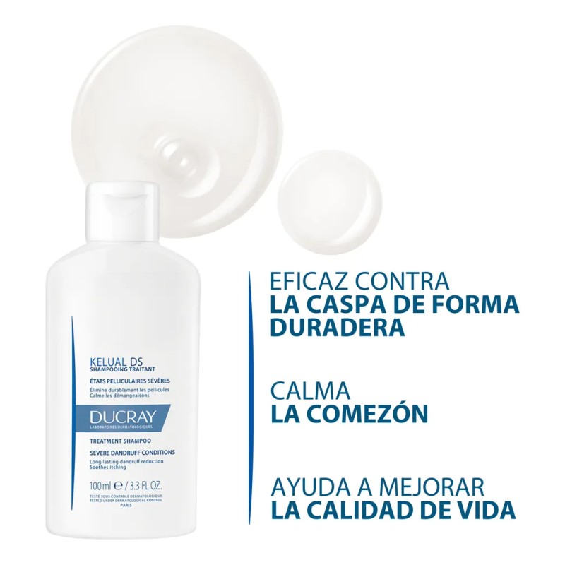 Shampoo Ducray Kelual Ds Tratamiento Anti Caspa 100ml