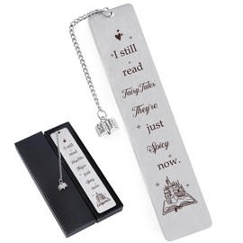 Shejdgart Fairytales Metal Bookmark Gifts - Spicy Book Marks for Book Lovers Funny Bookmarks for Women Beautiful Book Mark with Pendant for Girl Fancy Bookmarkers Reading Gift for Book Lovers Friend