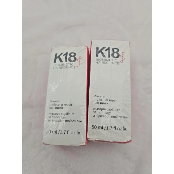 K18 2 Pack! K18 Leave-in Molecular Repair Hair Mask 0.5