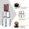 uxcell 7/16" Hex Bit Socket 1/2" Drive SAE S2 Steel