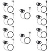 Auriculares de goma suave en forma de D de 3,5