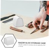 Gatuida Portable Metal Razor Blade Storage Case Travel-Friendly Blades Box