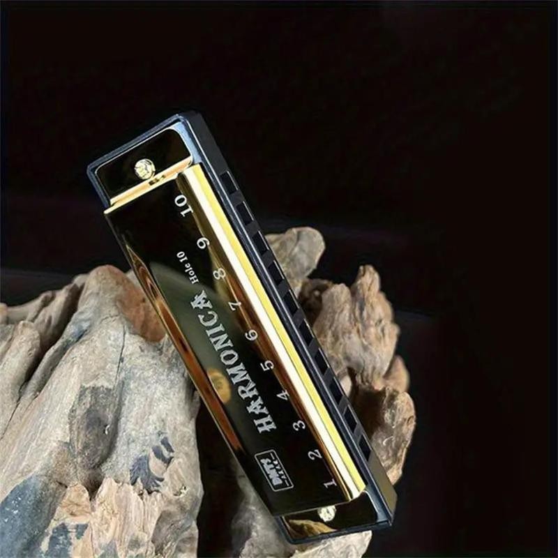 10 Holes Harmonica, 1 Count Alloy C Key Harmonica, Musical